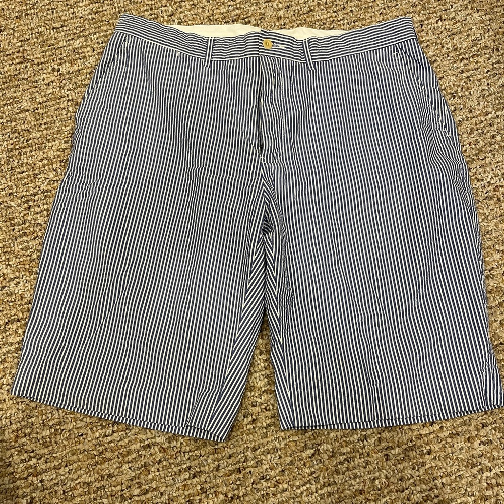 Ralph Lauren Men's Blue Striped Shorts